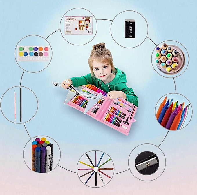 KreativitetsBoks™ | 6-i-1 Kunst- & Kreativitetssæt til Børn