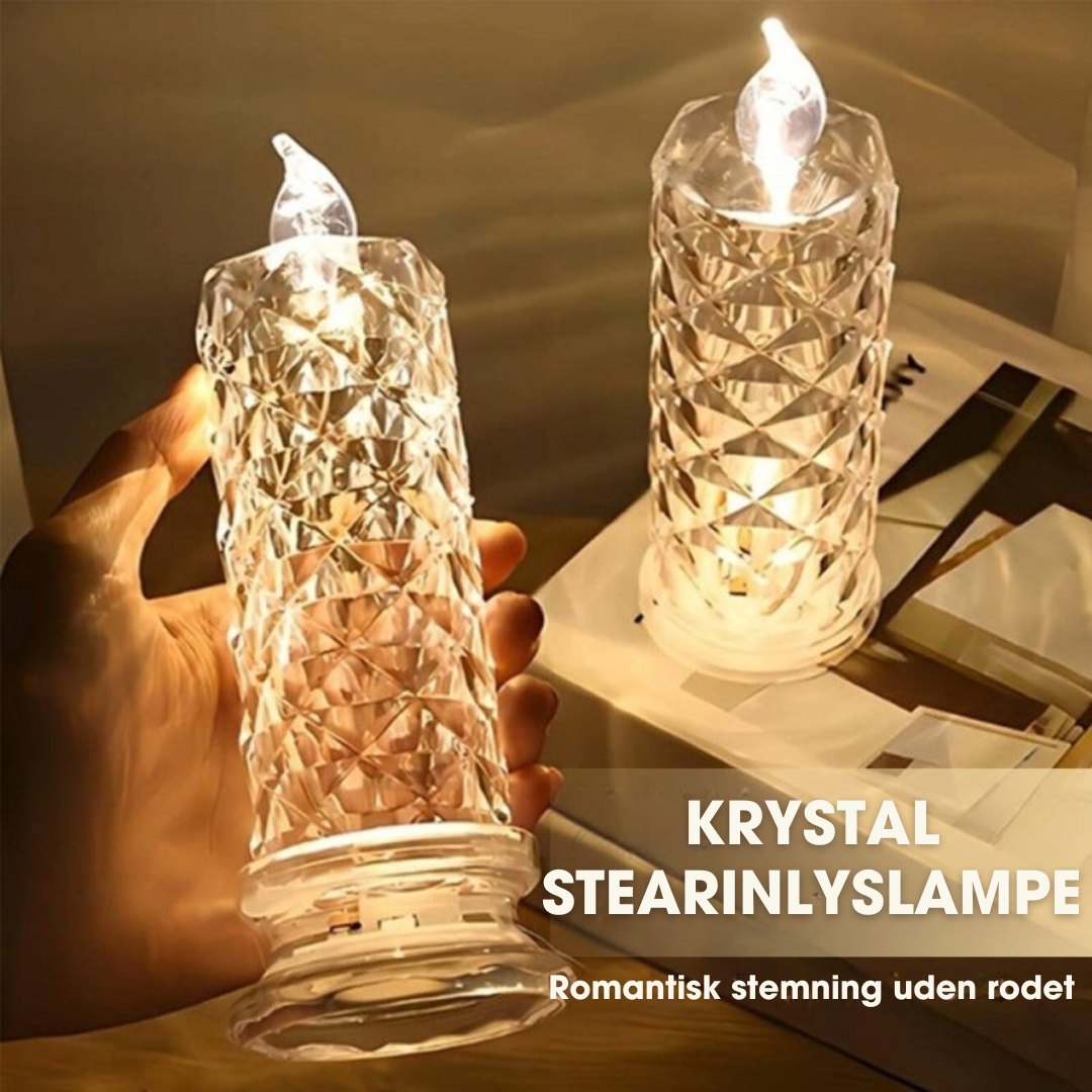 CrystalFlame™ - luksuriøs stearinlyslampe