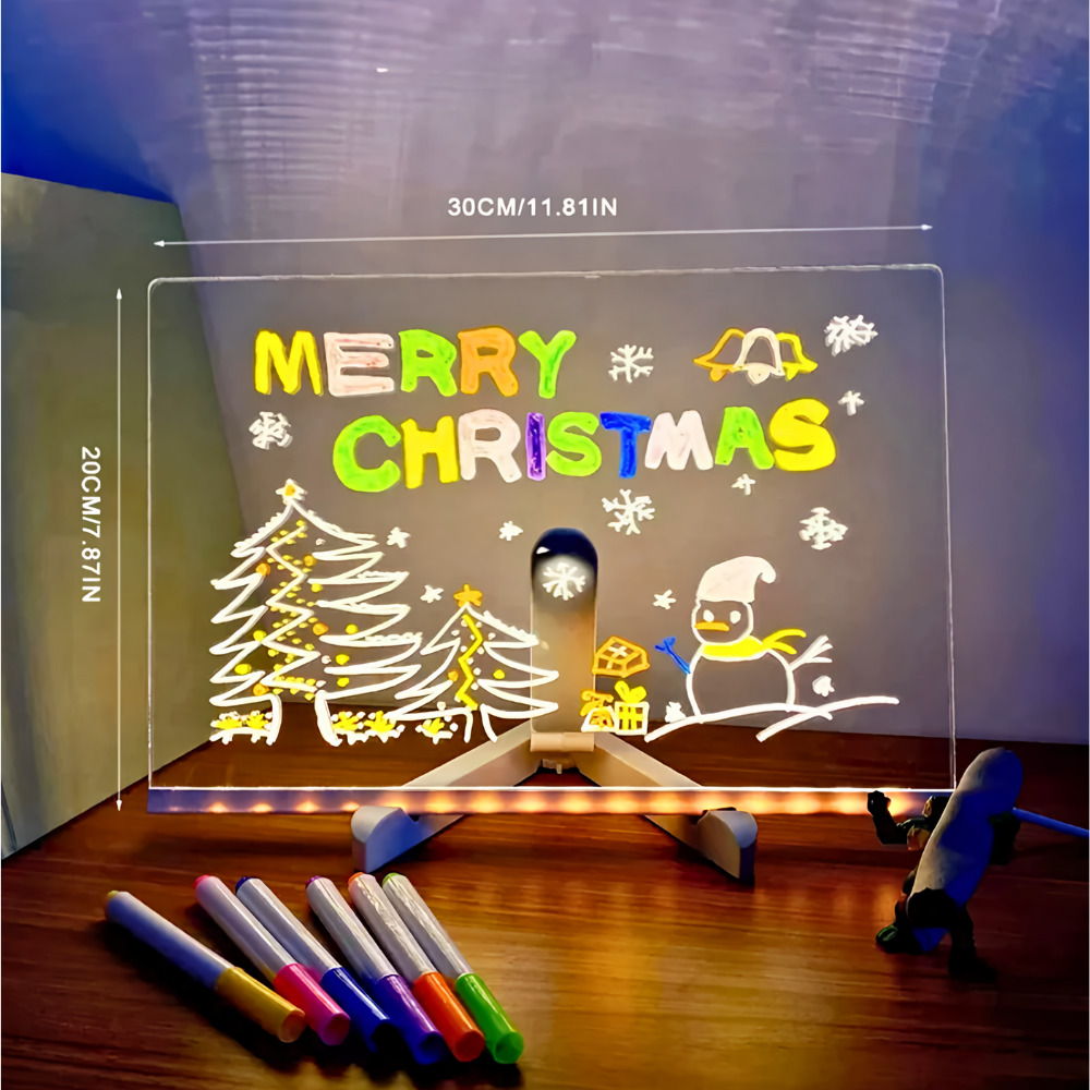 GlowKidz™ | Magisk Lys Tegnetavle – Kreativ Sjov For Børn