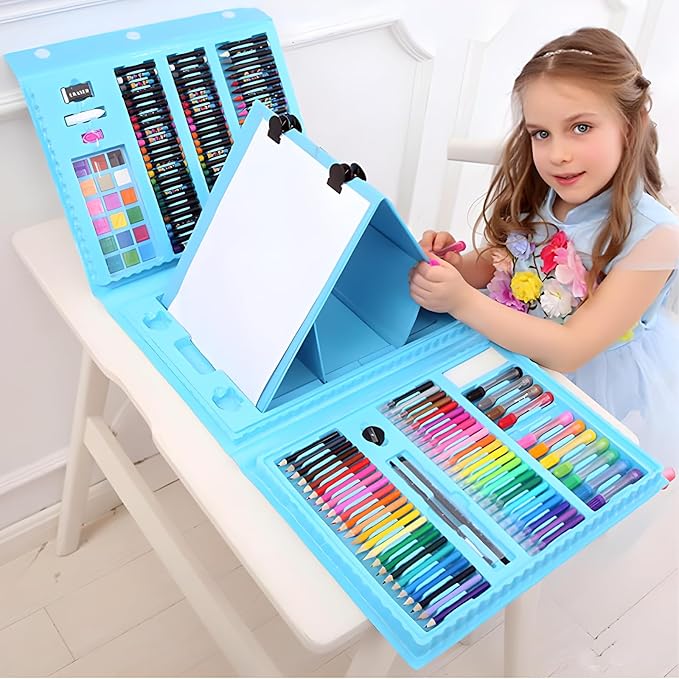 KreativitetsBoks™ | 6-i-1 Kunst- & Kreativitetssæt til Børn
