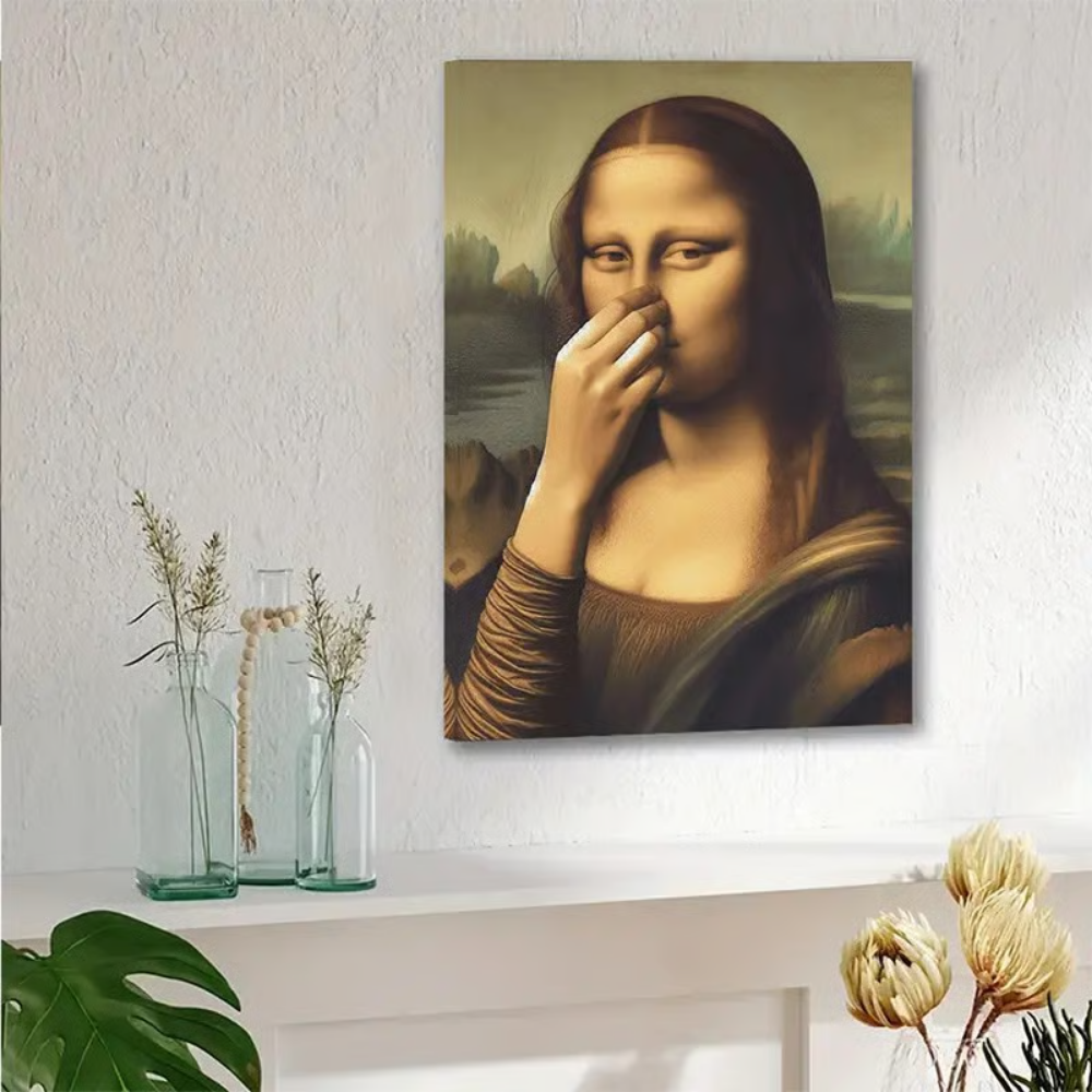 ToiletMuse™ | Sjov Mona Lisa Badeværelsesplakat