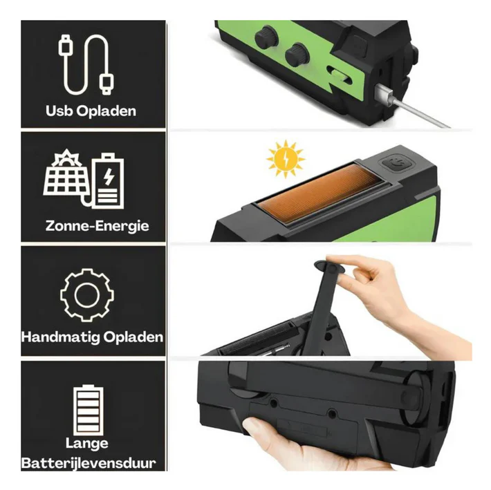 MultiRadio™ Zorg dat je altijd goed voorbereid bent op een noodgeval