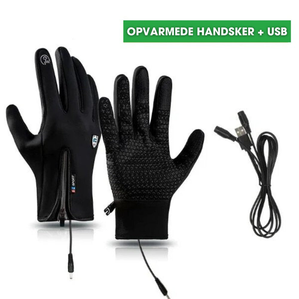 HeatGlove Pro™ - Genopladelige opvarmede touchscreen-handsker