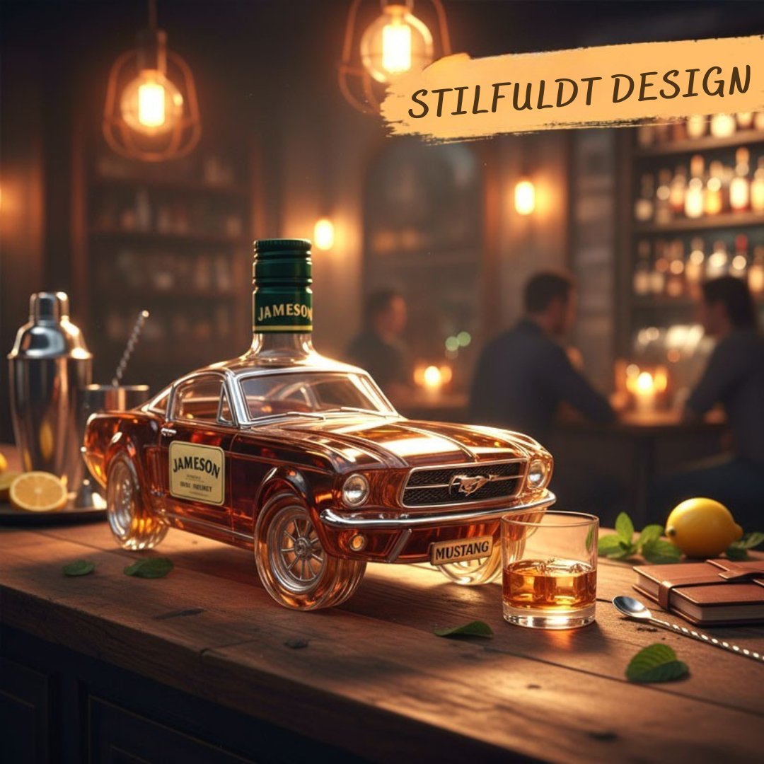 Mustang whiskeyflaske