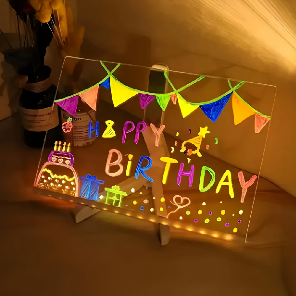 GlowKidz™ | Magisk Lys Tegnetavle – Kreativ Sjov For Børn