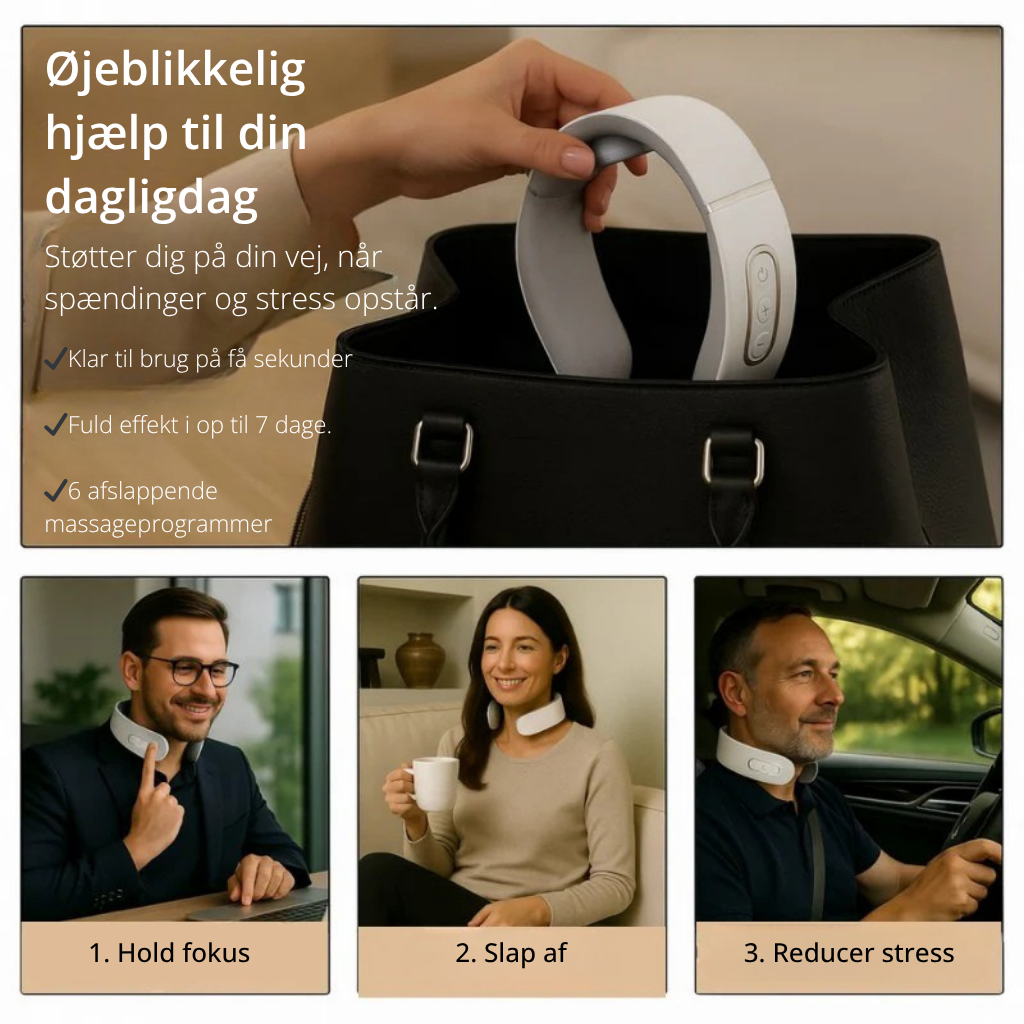Nexura™ 11-i-1 Halsløsning – Afslapning og Lindring af nakke og hoved