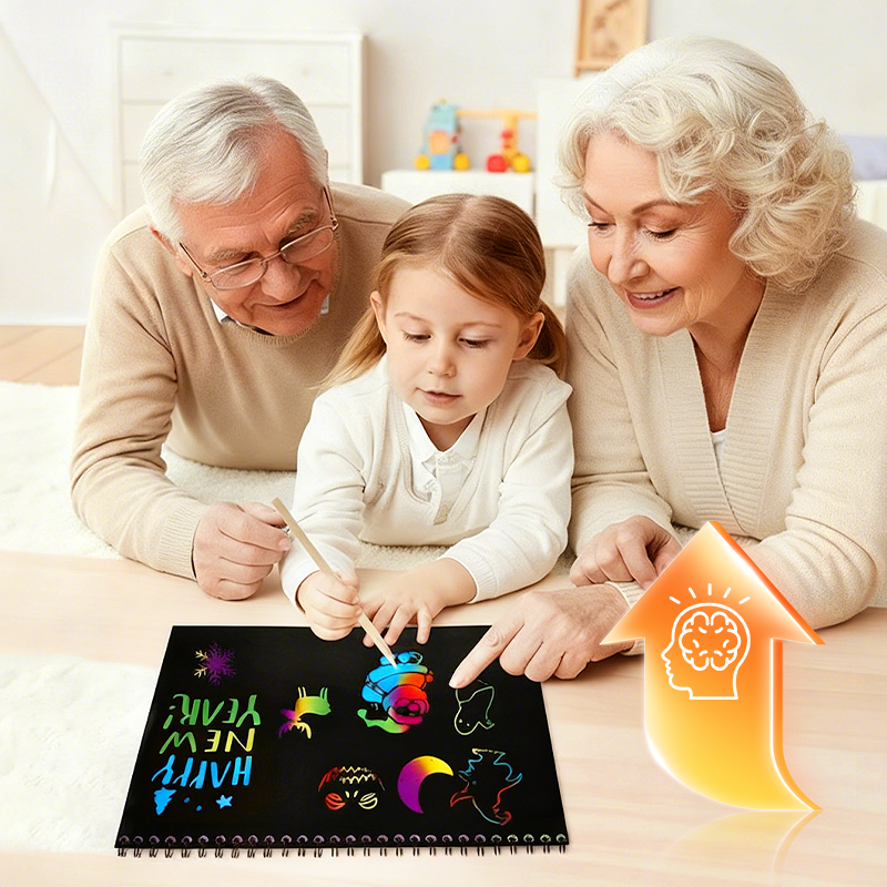 Farvegnist™ - Magisk Skrabepapir | Sjovt og Farverigt Kunstsæt til Børn