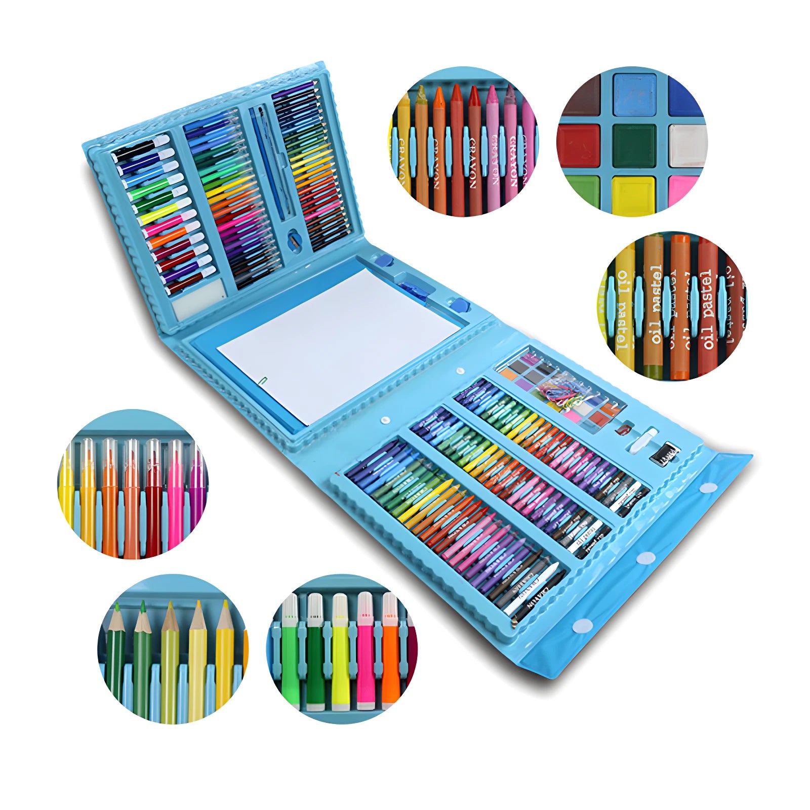 KreativitetsBoks™ | 6-i-1 Kunst- & Kreativitetssæt til Børn