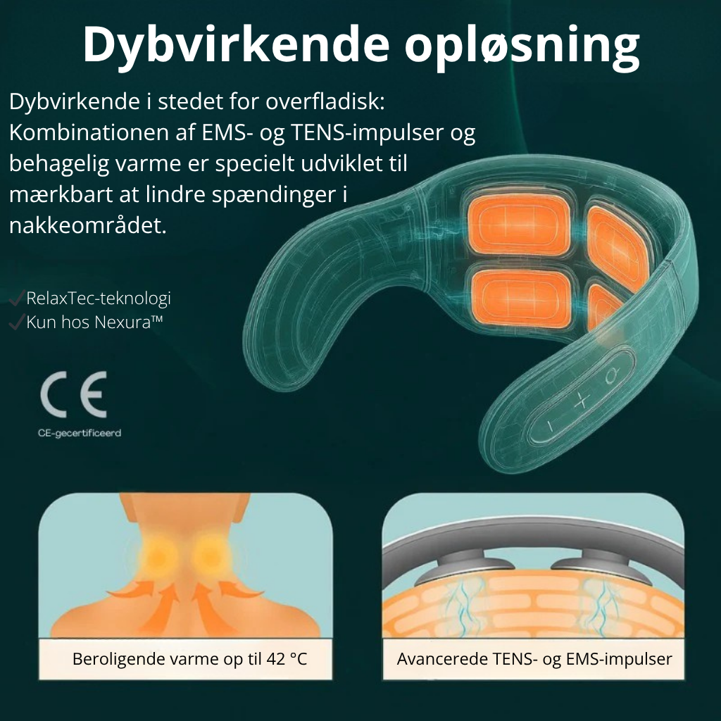 Nexura™ 11-i-1 Halsløsning – Afslapning og Lindring af nakke og hoved
