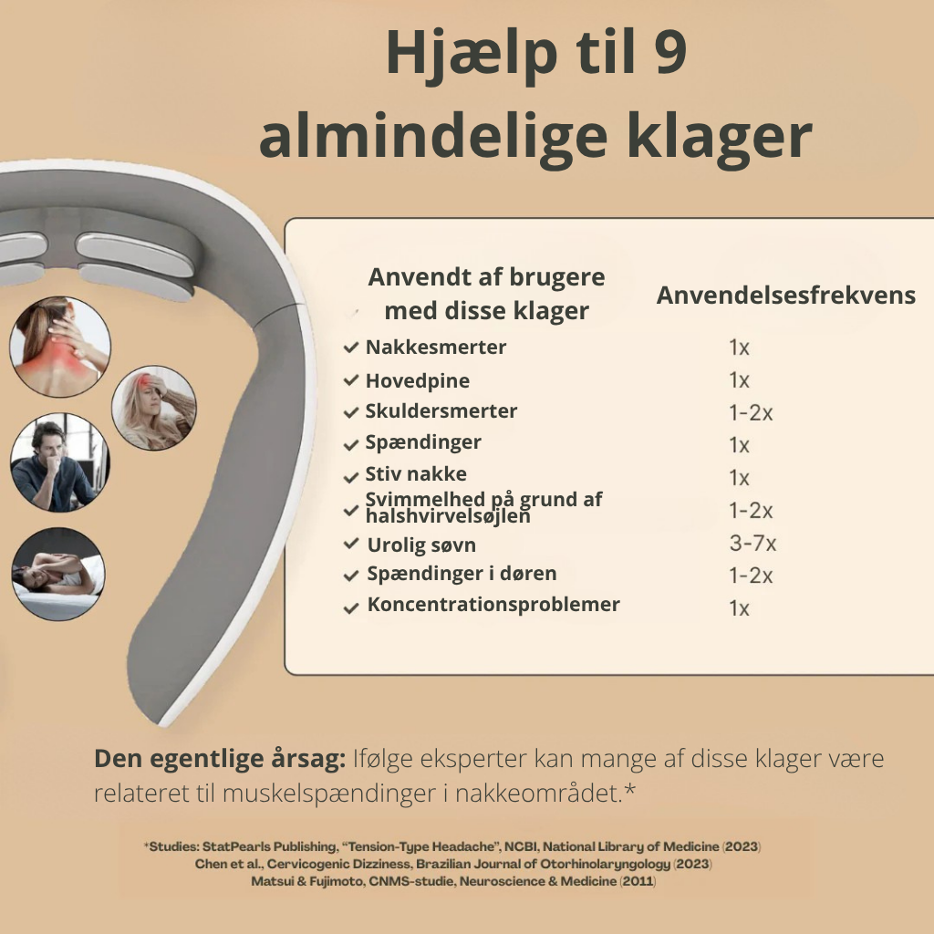 Nexura™ 11-i-1 Halsløsning – Afslapning og Lindring af nakke og hoved
