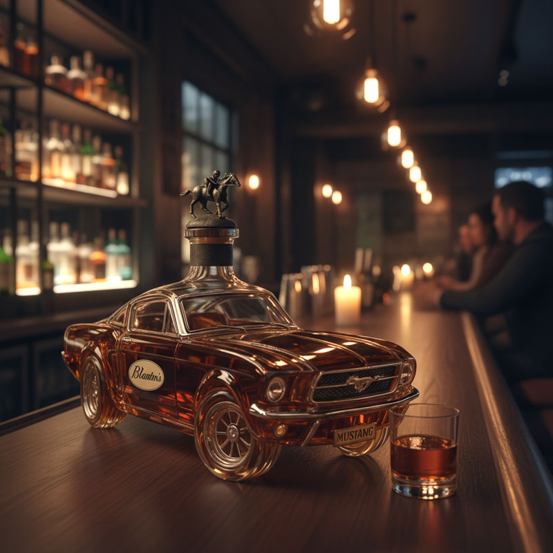 Mustang whiskeyflaske