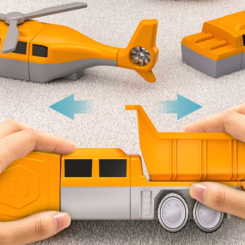 MagnetiByg™ | Magnetisk Transformerende Bil Legetøj