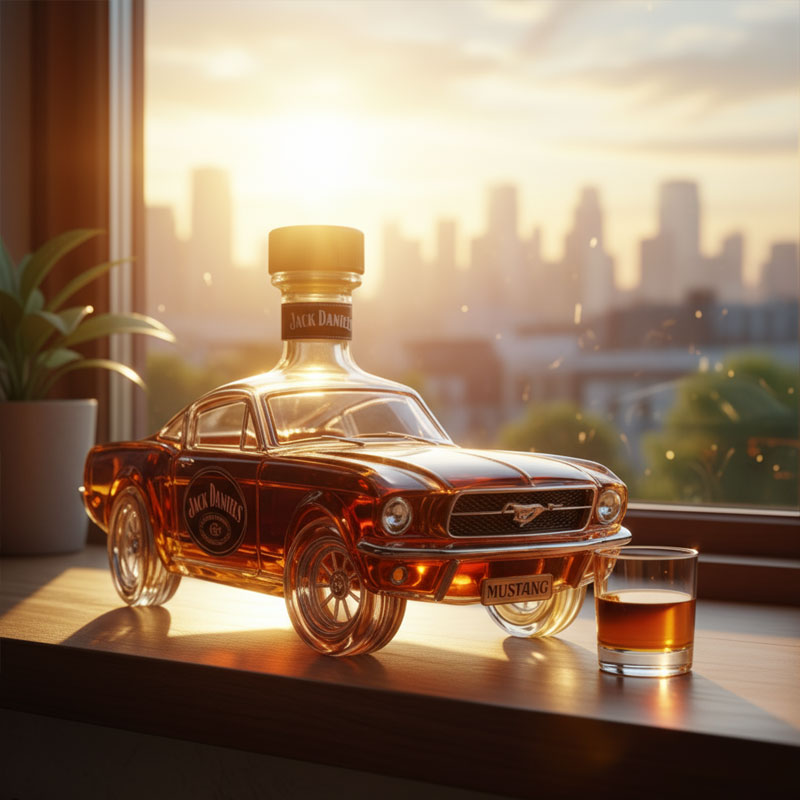 Mustang whiskeyflaske
