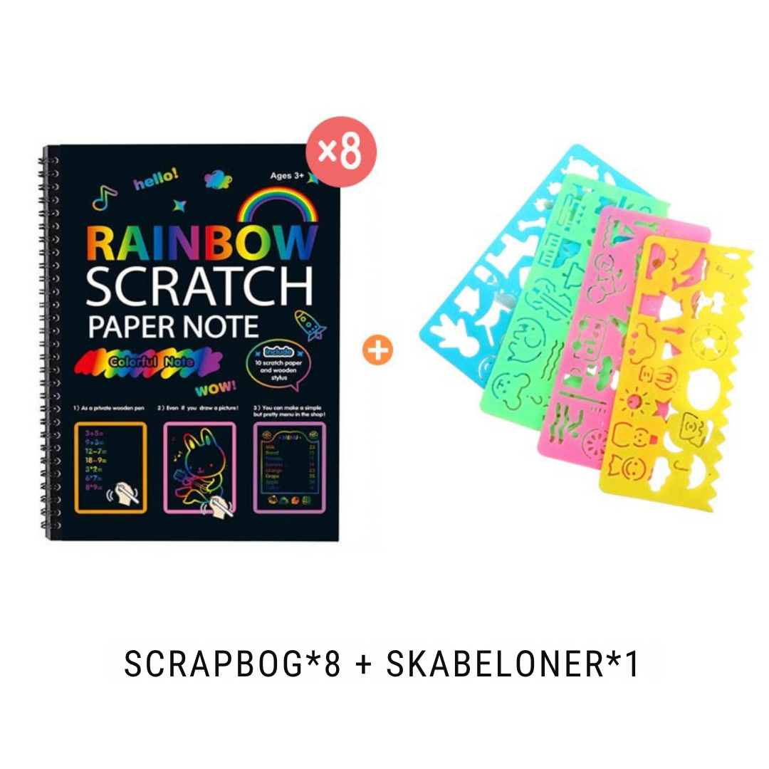 Farvegnist™ - Magisk Skrabepapir | Sjovt og Farverigt Kunstsæt til Børn