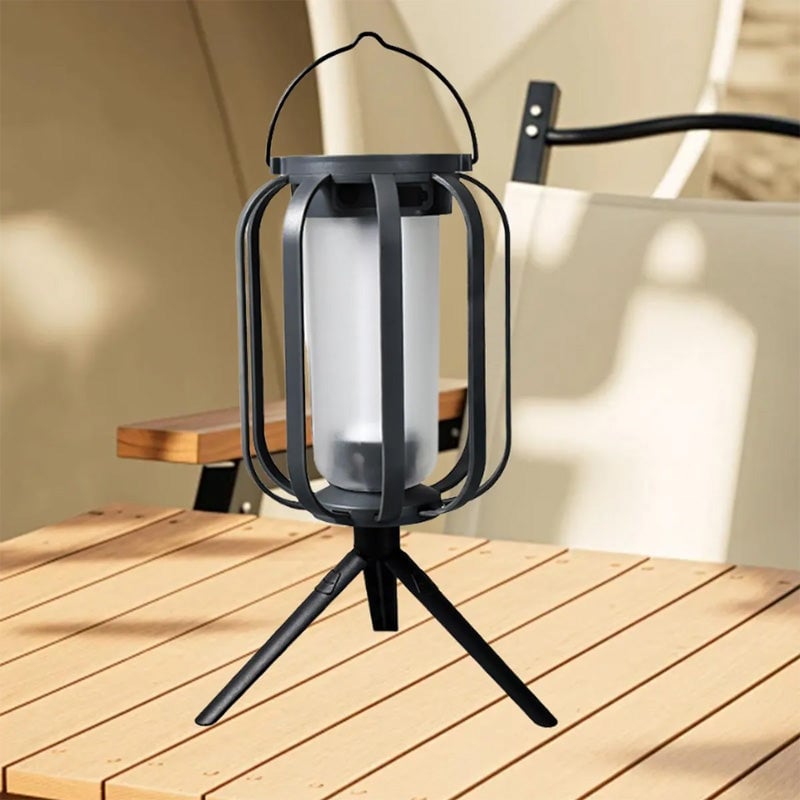 FlameGlow™ - Lampe med realistisk flammeeffekt – Opladelig via USB & solenergi