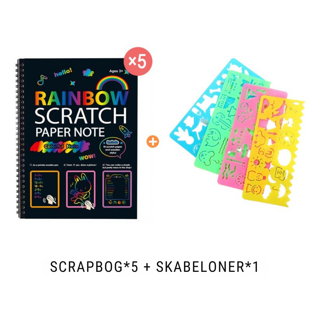 Farvegnist™ - Magisk Skrabepapir | Sjovt og Farverigt Kunstsæt til Børn