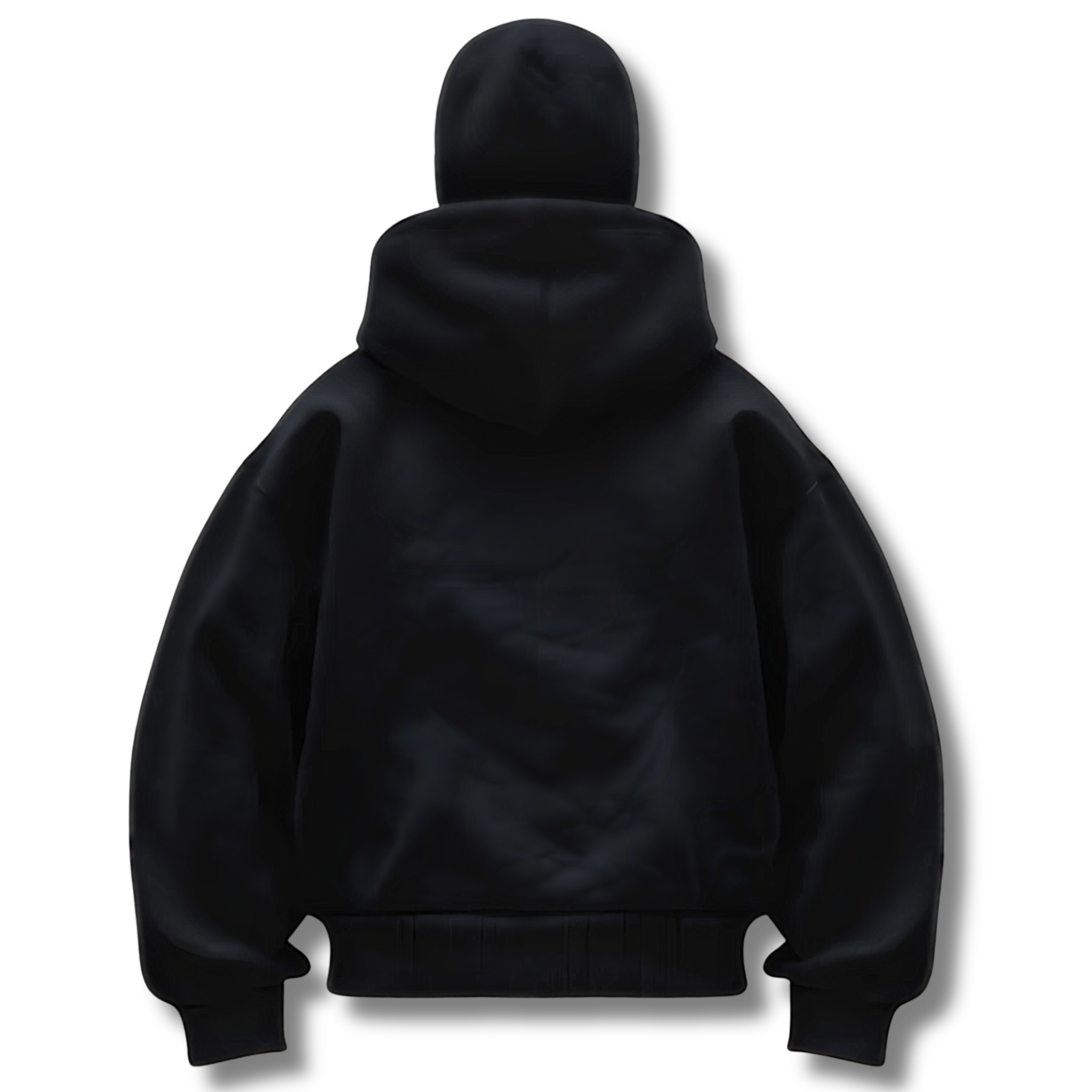 Anti-Social Hoodie - Hoodie med lynlås og integreret maske – Unisex