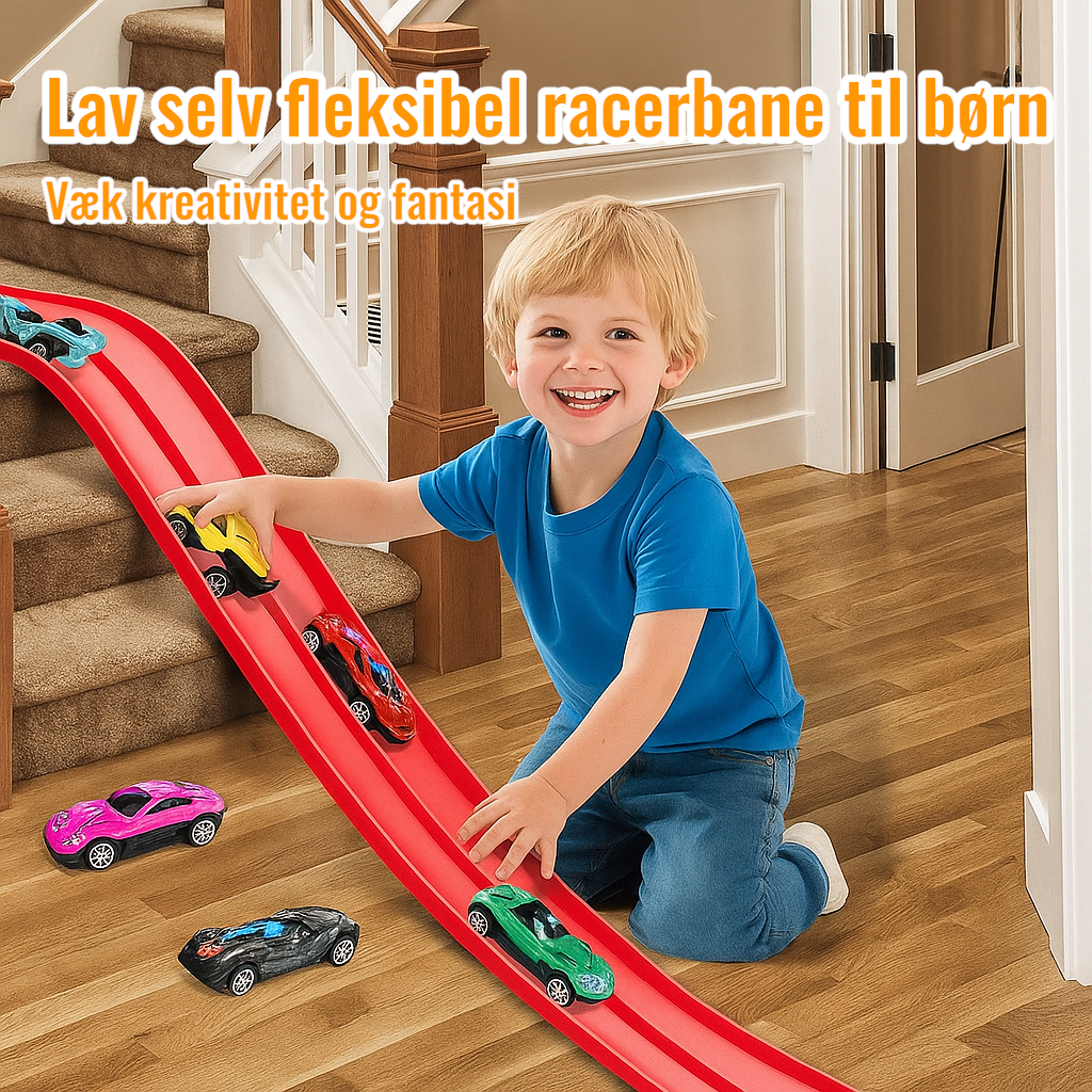 Racerbane™ | Fleksibelt vej-eventyrsæt til børn