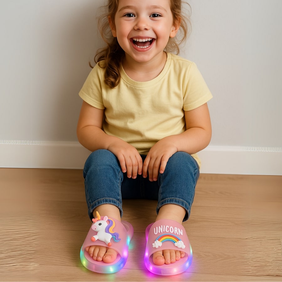 HappySteps™ – Lyssende enhjørning klipklappere til børn fra 1–8 år