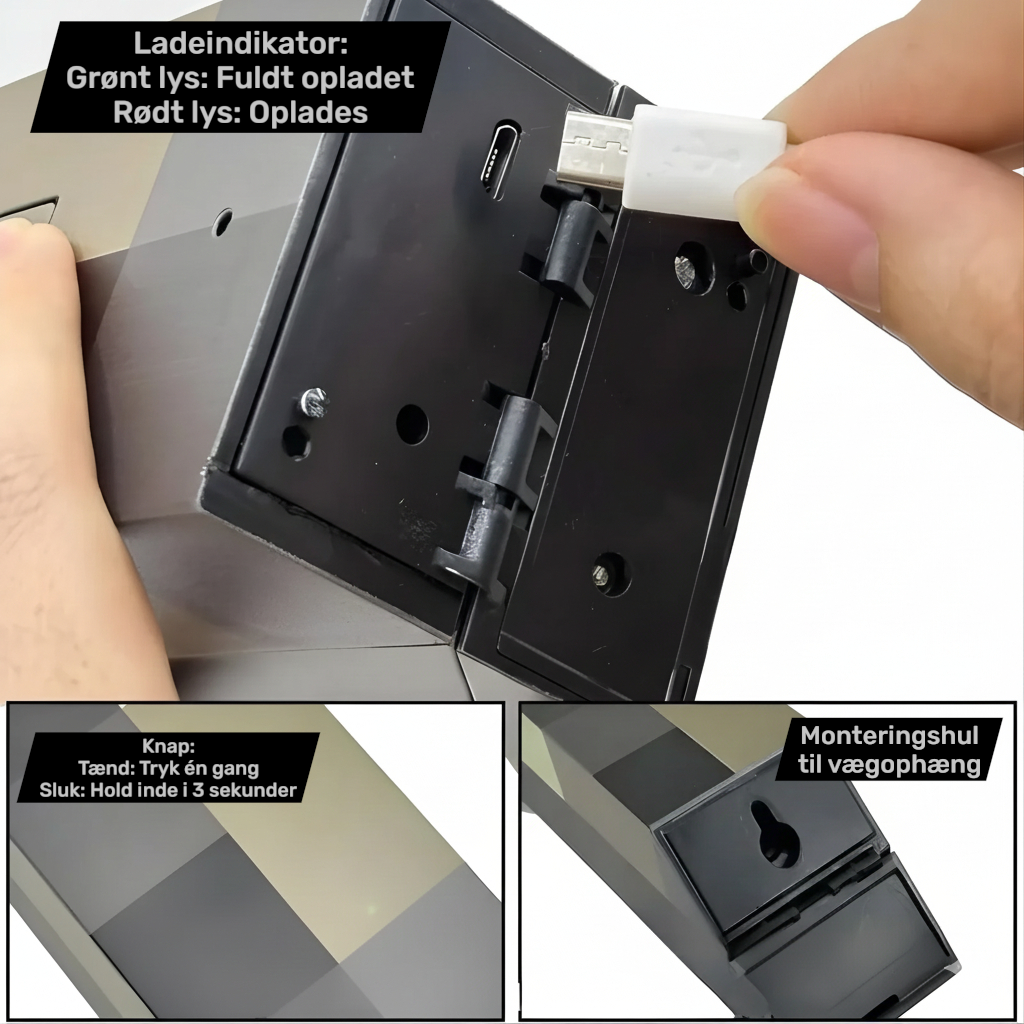 MinecraftPixelFakkel™ – Gaming Natlampe Til Børneværelset