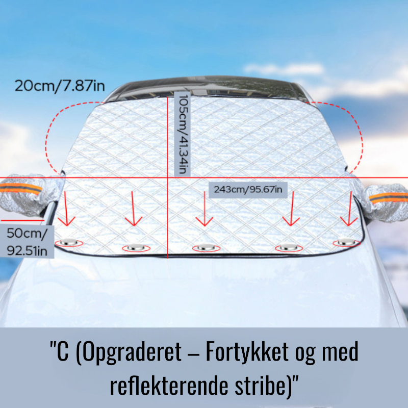 Polarskjold™ – Forrudeovertræk | Helårsbeskyttelse til Bilen