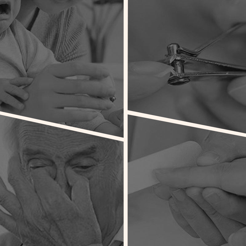 NegleTryg™ | 2-i-1 Sikker Elektrisk Negleklipper til Børn og Voksne